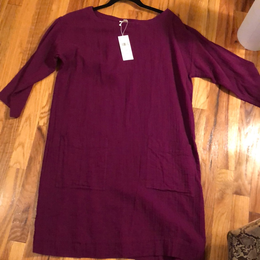 Eileen Fisher Boat NK Tunic Dress